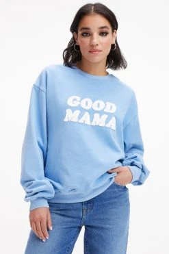 GA-SALE GOOD MAMA SWEATSHIRT | AIRY BLUE001