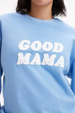 GA-SALE GOOD MAMA SWEATSHIRT | AIRY BLUE001