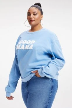 GA-SALE GOOD MAMA SWEATSHIRT | AIRY BLUE001