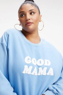 GA-SALE GOOD MAMA SWEATSHIRT | AIRY BLUE001