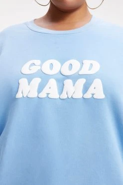 GA-SALE GOOD MAMA SWEATSHIRT | AIRY BLUE001