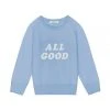 GOOD AMERICAN ALL GOOD KIDS SWEATSHIRT | AIRY BLUE001
