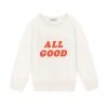 GOOD AMERICAN ALL GOOD KIDS SWEATSHIRT | IVORY001