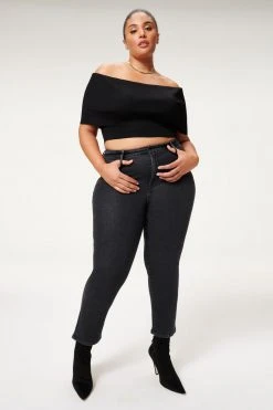 GOOD AMERICAN GOOD STRAIGHT | BLACK184