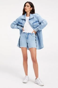 GOOD AMERICAN DENIM SHACKET JEANS REDESIGN| INDIGO279 Summer Denim