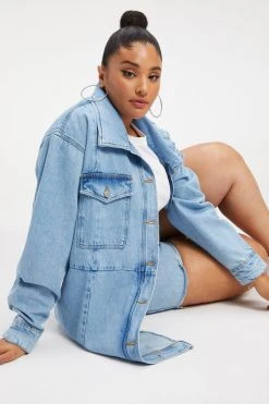 GOOD AMERICAN DENIM SHACKET JEANS REDESIGN| INDIGO279 Summer Denim