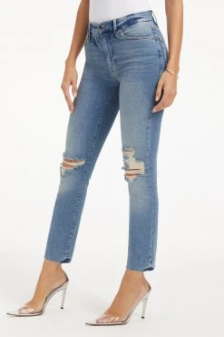 Best Pirce 🔔 GOOD AMERICAN High Waisted GOOD STRAIGHT | INDIGO033 ✔️ 18 GOOD AMERICAN High Waisted GOOD STRAIGHT | INDIGO033