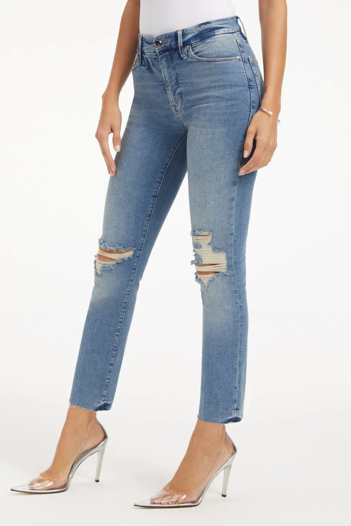 Best Pirce 🔔 GOOD AMERICAN High Waisted GOOD STRAIGHT | INDIGO033 ✔️ 8 GOOD AMERICAN High Waisted GOOD STRAIGHT | INDIGO033