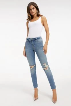 Best Pirce 🔔 GOOD AMERICAN High Waisted GOOD STRAIGHT | INDIGO033 ✔️ 20 GOOD AMERICAN High Waisted GOOD STRAIGHT | INDIGO033