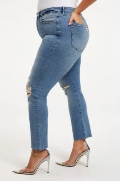 Best Pirce 🔔 GOOD AMERICAN High Waisted GOOD STRAIGHT | INDIGO033 ✔️ 13 GOOD AMERICAN High Waisted GOOD STRAIGHT | INDIGO033