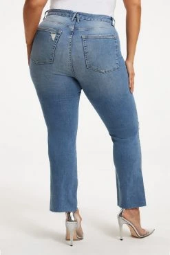 Best Pirce 🔔 GOOD AMERICAN High Waisted GOOD STRAIGHT | INDIGO033 ✔️ 14 GOOD AMERICAN High Waisted GOOD STRAIGHT | INDIGO033