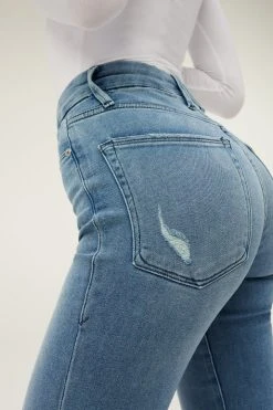 Flash Sale ✔️ GOOD AMERICAN GOOD STRAIGHT | BLUE449 High Waisted ⭐ 19 GOOD AMERICAN GOOD STRAIGHT | BLUE449 High Waisted