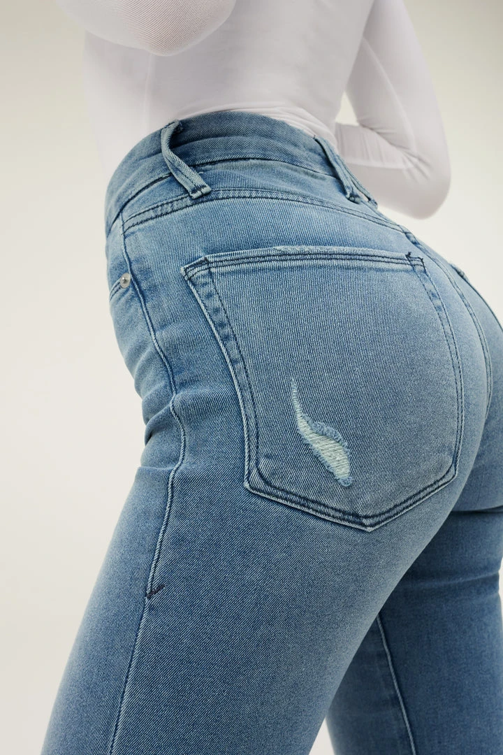 Flash Sale ✔️ GOOD AMERICAN GOOD STRAIGHT | BLUE449 High Waisted ⭐ 9 GOOD AMERICAN GOOD STRAIGHT | BLUE449 High Waisted