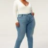 GOOD AMERICAN GOOD STRAIGHT | BLUE449 High Waisted