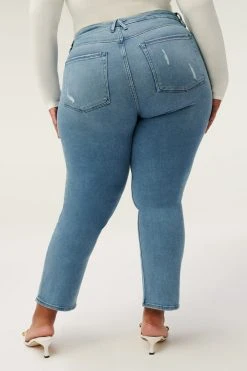 Flash Sale ✔️ GOOD AMERICAN GOOD STRAIGHT | BLUE449 High Waisted ⭐ 14 GOOD AMERICAN GOOD STRAIGHT | BLUE449 High Waisted