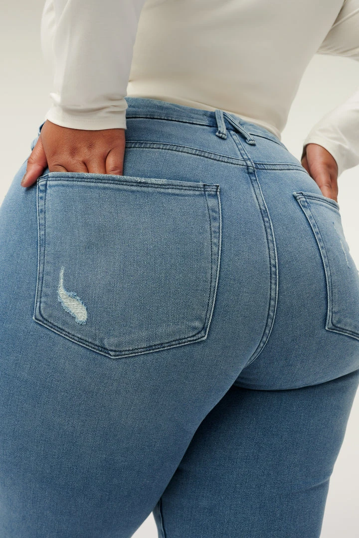 Flash Sale ✔️ GOOD AMERICAN GOOD STRAIGHT | BLUE449 High Waisted ⭐ 5 GOOD AMERICAN GOOD STRAIGHT | BLUE449 High Waisted