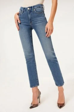 GOOD AMERICAN High Waisted GOOD STRAIGHT | BLUE524