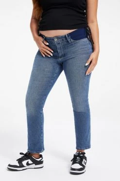 GOOD AMERICAN MATERNITY GOOD STRAIGHT | BLUE524