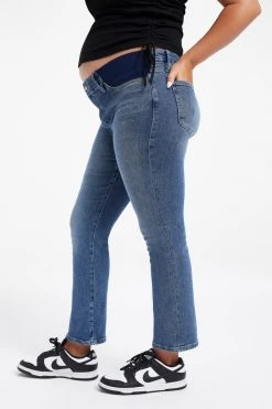 GOOD AMERICAN MATERNITY GOOD STRAIGHT | BLUE524