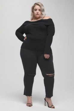 GOOD AMERICAN GOOD STRAIGHT | BLACK123