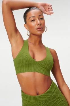 GA-FINAL Tops KNIT BRALETTE | PESTO001