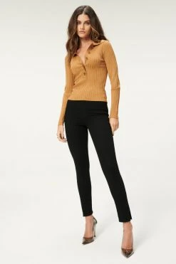 GA-SALE PLAITED RIB POLO | BRONZE BROWN001