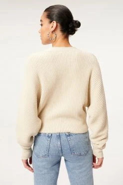 GA-SALE RIB CROP CARDI | TUSK001