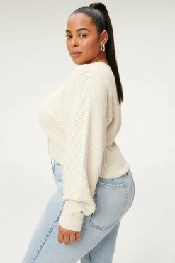 GA-SALE RIB CROP CARDI | TUSK001