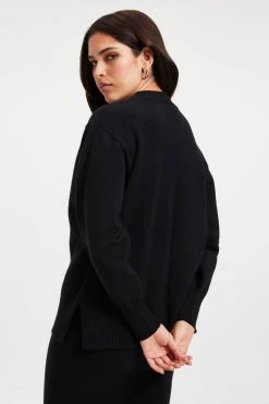 GA-SALE FOREVER CARDIGAN SWEATER | BLACK001