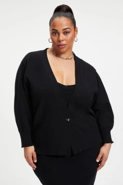 GA-SALE FOREVER CARDIGAN SWEATER | BLACK001