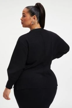 GA-SALE FOREVER CARDIGAN SWEATER | BLACK001