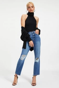 GA-SALE Tops FOREVER TURTLENECK HALTER | BLACK001