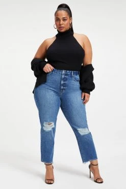 GA-SALE Tops FOREVER TURTLENECK HALTER | BLACK001