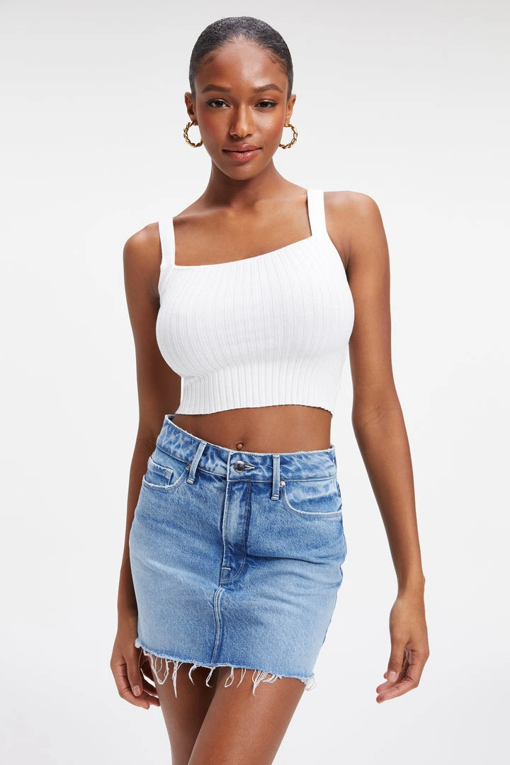 Discount ๐ GOOD AMERICAN '90s KNITTED TANK | IVORY001 Good '90s ๐ฅฐ 1 GOOD AMERICAN '90s KNITTED TANK | IVORY001 Good '90s