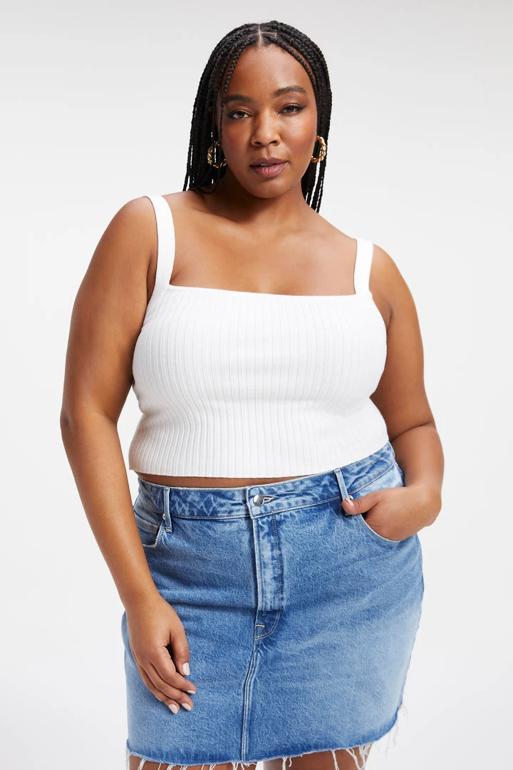 Discount ๐ GOOD AMERICAN '90s KNITTED TANK | IVORY001 Good '90s ๐ฅฐ 8 GOOD AMERICAN '90s KNITTED TANK | IVORY001 Good '90s