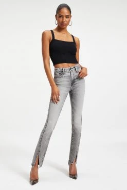 Buy 🌟 GOOD AMERICAN '90s KNITTED TANK | BLACK001 Good '90s 😀 20 GOOD AMERICAN '90s KNITTED TANK | BLACK001 Good '90s