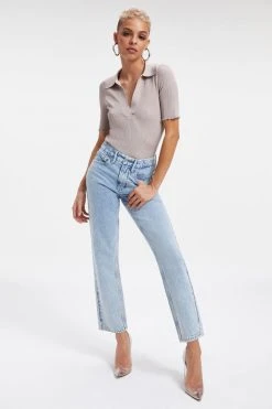 GA-SALE RIBBED POLO | MINK001