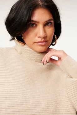 GA-SALE Tops RIB CROP PULLOVER | OATMEAL HEATHER001