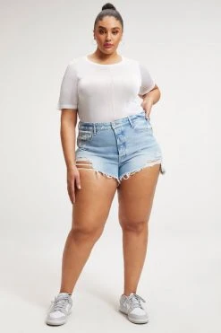 GOOD AMERICAN EXTREME SHEER TOP | WHITE001 Tops