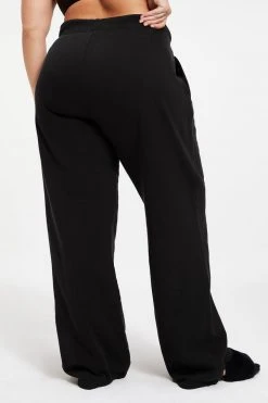 GOOD AMERICAN Sweats WIDE LEG SWEATPANT | BLACK001