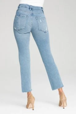 GOOD AMERICAN GOOD STRAIGHT SPLIT POCKETS | BLUE449