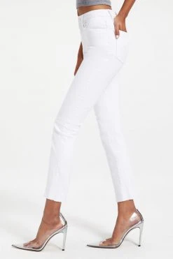 Budget 🤩 GOOD AMERICAN GOOD STRAIGHT RAW HEM | WHITE037 ✔️ 8 GOOD AMERICAN GOOD STRAIGHT RAW HEM | WHITE037