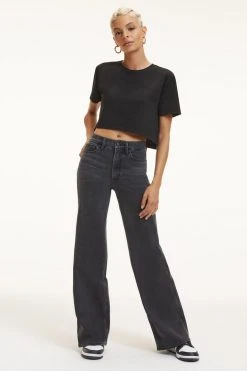 GOOD AMERICAN GOOD SKATE | BLACK274 High Waisted