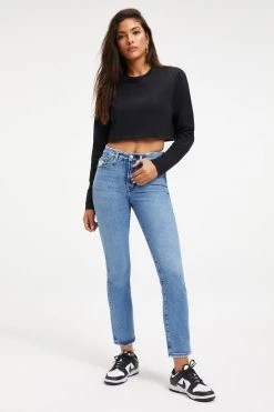 GOOD AMERICAN GOOD STRAIGHT SPLIT POCKETS | INDIGO127