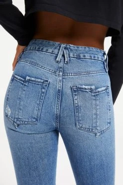 GOOD AMERICAN GOOD STRAIGHT SPLIT POCKETS | INDIGO127