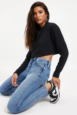 GOOD AMERICAN GOOD STRAIGHT SPLIT POCKETS | INDIGO127