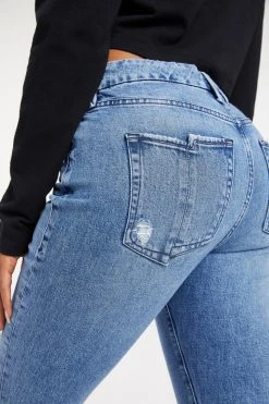 GOOD AMERICAN GOOD STRAIGHT SPLIT POCKETS | INDIGO127