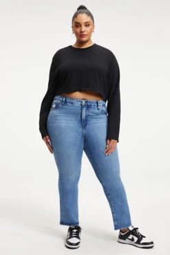 GOOD AMERICAN GOOD STRAIGHT SPLIT POCKETS | INDIGO127