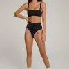 GOOD AMERICAN WAIST FRAMER BOTTOM | BLACK001