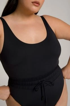 GOOD AMERICAN WAIST FRAMER ONE-PIECE | BLACK001 One-Pieces